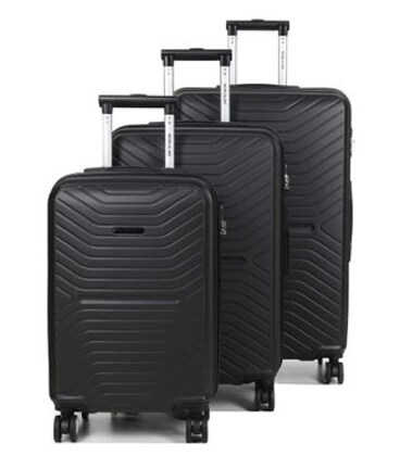 Набор чемоданов Airtex 625 Worldline черный картинка, изображение, фото