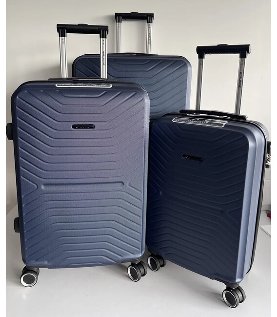 Набор чемоданов Airtex 625 Worldline синий фото, картинка, изображение