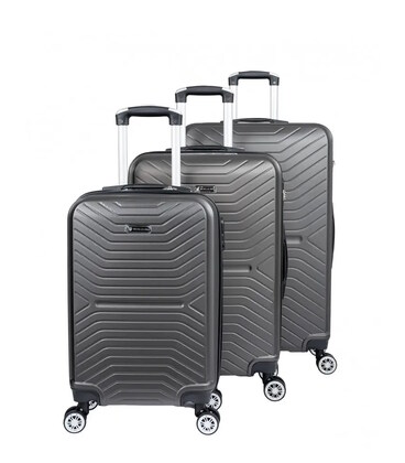 Набор чемоданов Airtex 625 Worldline графит картинка, изображение, фото