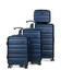 Набор чемоданов + кейс Airtex 628 Worldline синий фото, картинка, изображение