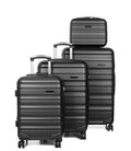 Набор чемоданов + кейс Airtex 628 Worldline черный картинка, изображение, фото