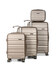 Набір валіз + кейс Airtex 628 Worldline шампань - картинка, зображення, фото валізи