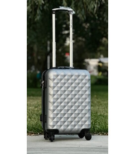 Валіза Wings BS 190 маленька S срібна