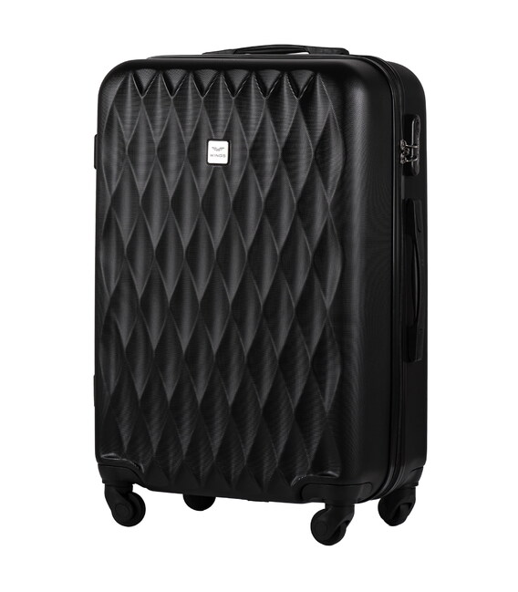 Чемодан Wings TD190 Midi черный фото, картинка, изображение