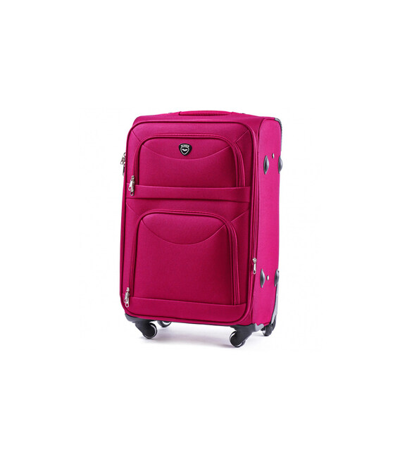 Чемодан Wings 6802 Midi 4 колесный розовый фото, картинка, изображение