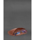 Кожаный чехол для очков с клапаном на резинке Светло-коричневый Crazy Horse картинка, изображение, фото