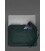 Кожаный чехол для ноутбука на молнии с карманом и петлей на руку Зеленый картинка, изображение, фото