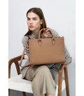 Женская кожаная сумка Fancy A4 карамель краст картинка, изображение, фото