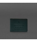 Шкіряна обкладинка для посвідчення учасника бойових дій (УБД) 2.2 зелений краст картинка, зображення, фото