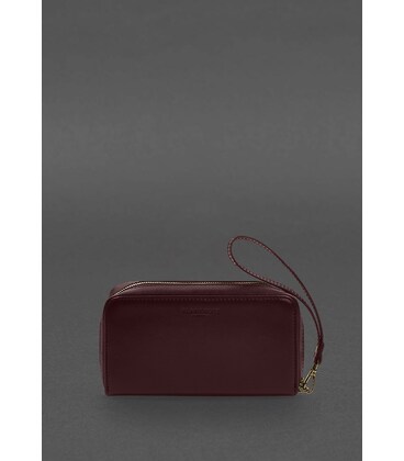 Кожаный клатч-купюрник 4.0 бордовый краст картинка, изображение, фото