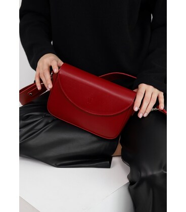 Женская кожаная сумка Molly красная картинка, изображение, фото