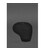 Килимок для мишки "Грушка" із натуральної шкіри чорний Crazy Horse картинка, зображення, фото