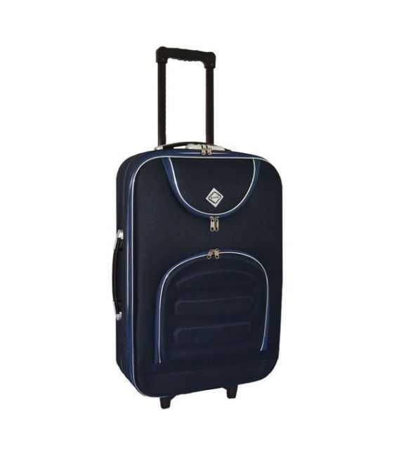 Чемодан Bonro Lux средний M темно-синий фото, картинка, изображение