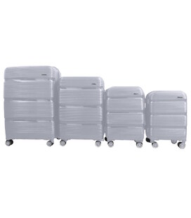 Набор чемоданов Milano 0307 серебристый фото, картинка, изображение