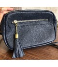 Жіноча маленька темно-синя сумочка з кишенею на блискавці Firenze Italy F-IT-9822GR картинка, зображення, фото