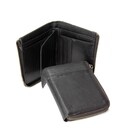 Небольшое черное портмоне на молнии Tiding Bag M39-9600A картинка, изображение, фото