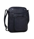 Шкіряна сумка через плече в чорному кольорі Tavinchi R-870557A картинка, зображення, фото