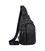 Мужской кожаный черный слинг на плечо Tiding Bag A25F-6601A картинка, изображение, фото