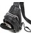 Сумка-слинг черная с оригинальным тиснением Tiding Bag CR-A25F-1012A картинка, изображение, фото