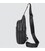 Кожаный черный слинг на два отдела Tiding Bag FL-A25F-8803A картинка, изображение, фото