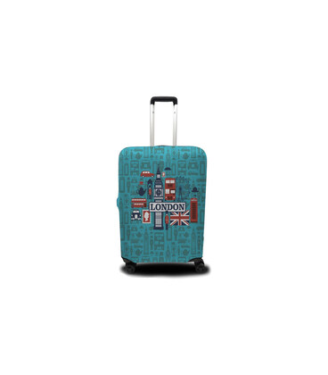 Чехол Coverbag полиэстер на чемодан Mini Лондон Высота 45-55см PS0412 картинка, изображение, фото