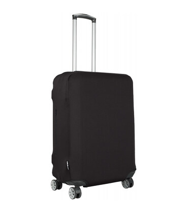 Чохол неопрен на валізу M чорний Висота 55-65см Coverbag CvM0104BK картинка, зображення, фото