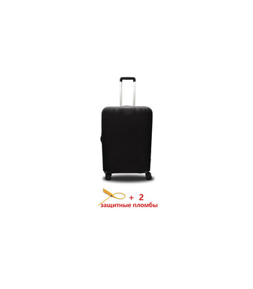 Чехол полиэстер на чемодан Mini черный Высота 45-55см Coverbag CvP0201S картинка, изображение, фото