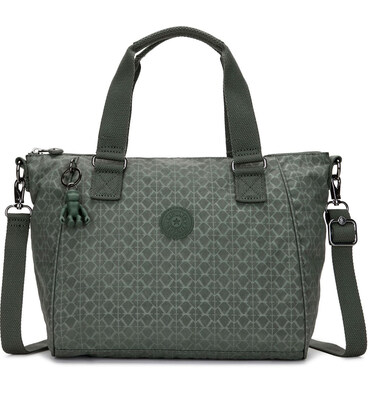 Жіноча сумка Kipling AMIEL Sign Green Emb (F6C) K16616_F6C картинка, зображення, фото