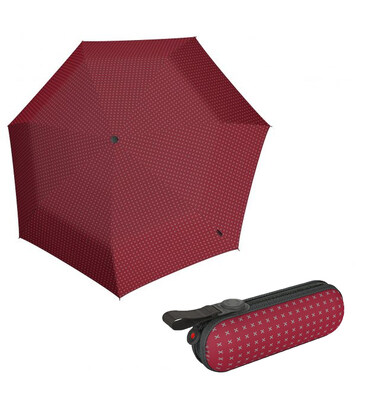 Складной зонт Knirps X1 Manual 2Cross Red Ecorepel Kn95 6010 8482 картинка, изображение, фото
