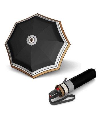 Складной зонт Knirps T.200 Medium Duomatic Border Black Kn9532004944 картинка, изображение, фото