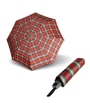 Складана парасолька Knirps T.200 Medium Duomatic Check Red Kn9532005190 картинка, зображення, фото