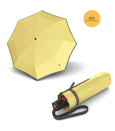 Складной зонт Knirps T.100 Small Duomatic Solids Savannah UV Protection Kn9531008260 картинка, изображение, фото
