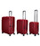 Набір валіз Lojel Cubo V4 S/M/L Burgundy Lj-1627-90340 картинка, зображення, фото