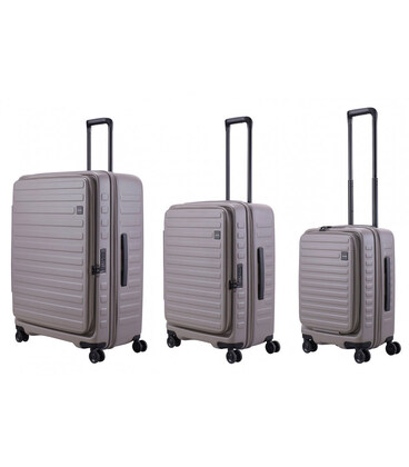 Набор чемоданов Lojel Cubo V4 S/M/L Warm Gray Lj-1627-38340 картинка, изображение, фото