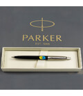 Ручка шариковая Parker JOTTER Originals UKRAINE Black CT BP Трезубец фигурный на фоне флага 15632_T1026u картинка, изображение, 