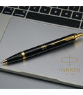 Ручка кулькова Parker IM Black GT BP Тризуб ЗСУ 22032_T039y картинка, зображення, фото