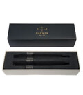Набір ручок Parker SONNET Black Lacquer GT FP+BP (перова + кулькова) картинка, зображення, фото