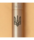 Ручка кулькова Parker JOTTER XL UKRAINE Monochrome Pink Gold PGT BP Тризуб 12632_T001b картинка, зображення, фото