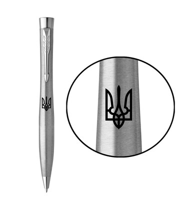 Ручка кулькова Parker URBAN UKRAINE Metro Metallic CT BP Тризуб 30335_T001b картинка, зображення, фото