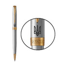 Ручка кулькова Parker SONNET UKRAINE Stainless Steel GT BP Тризуб 84132_T001b картинка, зображення, фото