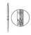 Ручка кулькова Parker JOTTER ARMY Stainless Steel CT BP Емблема ЗСУ + Тризуб ЗСУ 16132_W101b картинка, зображення, фото