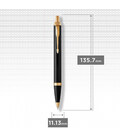 Ручка шариковая Parker IM Black GT BP Трезубец-Молния 22032_T056y картинка, изображение, фото