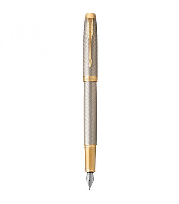 Перьевая ручка Parker IM Premium Warm Silver GT FP F 24 111 картинка, изображение, фото