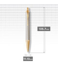 Шариковая ручка Parker IM Premium Warm Silver GT BP 24 132 картинка, изображение, фото