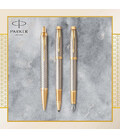 Шариковая ручка Parker IM Premium Warm Silver GT BP 24 132 картинка, изображение, фото