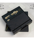 Набір Parker SONNET Black Lacquer GT BP (кулькова ручка + блокнот Parker) картинка, зображення, фото