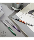 Ручка шариковая Parker SONNET Essentials Metal & Green Lacquer CT BP 83 332 картинка, изображение, фото