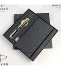 Набор Parker IM Black GT RB (роллер + блокнот Parker) картинка, изображение, фото