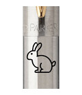 Ручка кулькова Parker JOTTER Stainless Steel GT BP Чорний Кролик 16032_Z204b картинка, зображення, фото