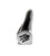 Ручка шариковая Parker URBAN Premium Ebony Metal Chiselled BP Трезубец на торце 21232Ч_TR картинка, изображение, фото